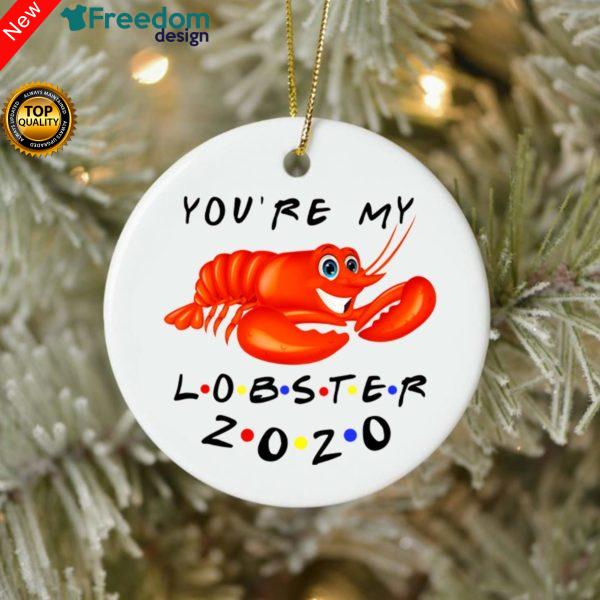 You're my Lobster Friends Christmas Circle Ornament