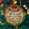 Funny Hamilton George King 2020 Awesome Wow Quarantine Christmas Holiday Circle Ornament