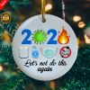 Class Of 2021 The One Where We Made History Decor Christmas Ornament ? Holiday Flat Circle Ornament