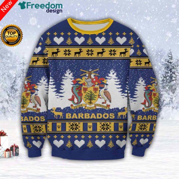 Barbados Island Pride & Industry 3D All Over Print Ugly Christmas Sweater