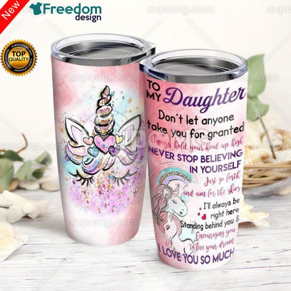 Mom To Daughter, I Will Always Right Be Here Stainless Steel Tumbler Cup 20oz