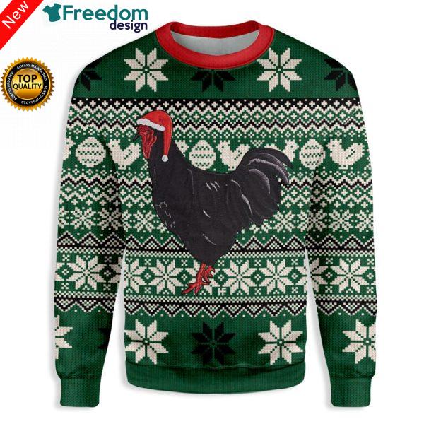 Christmas Chicken Farmer 3D All Over Print Sweatshirt
