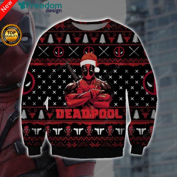 Deadpool Knitting 3D All Over Print Christmas Sweater
