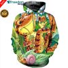 3D All Over Printed Monkey T Shirt Hoodie