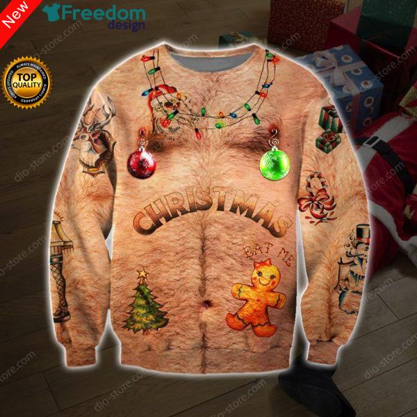 Funny Santa 3D Print Ugly Christmas Sweater