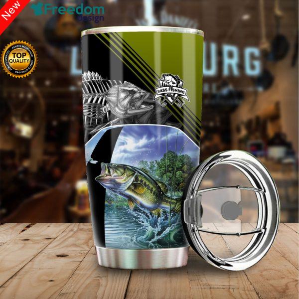 Bass Fishing Stainless Steel Tumbler Cup 20oz