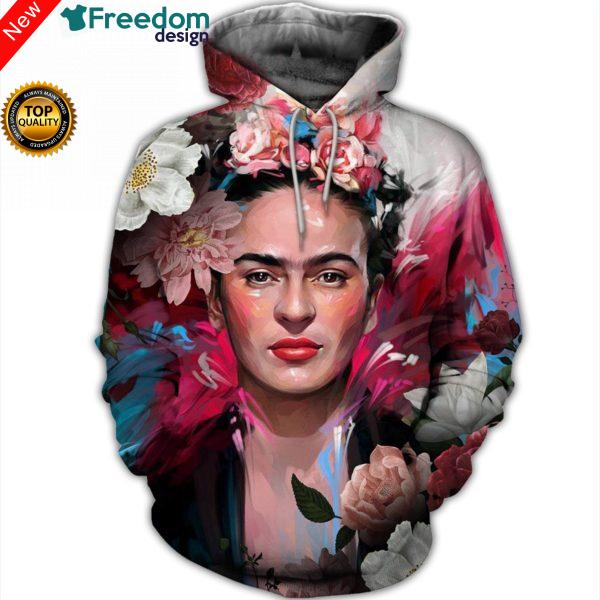 3D Full Over Printed Famous Painter Frida Kahlo