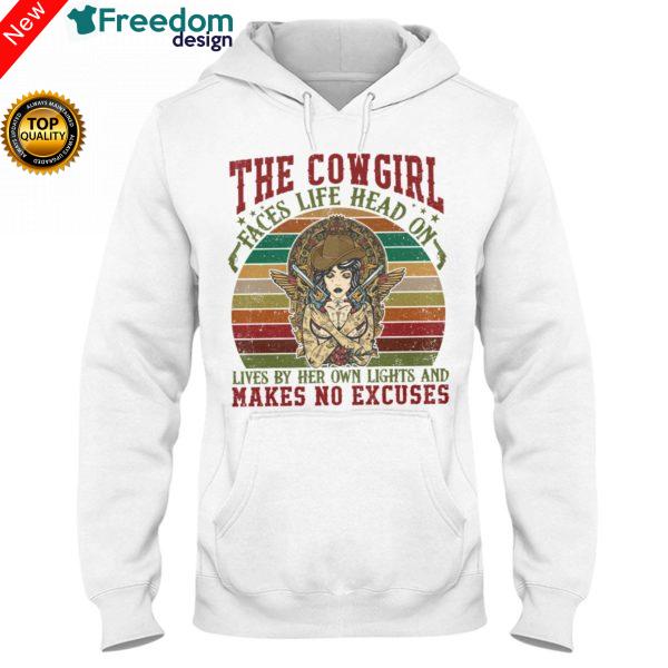 Cow Girl Mayan Vintage Farmer Hoodie
