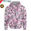 Hope Breast Cancer Awareness 3D All Over Print Hoodie
