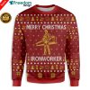 Ugly Christmas I Drink Bourbon Bear 3D All Over Print Sweatshirt