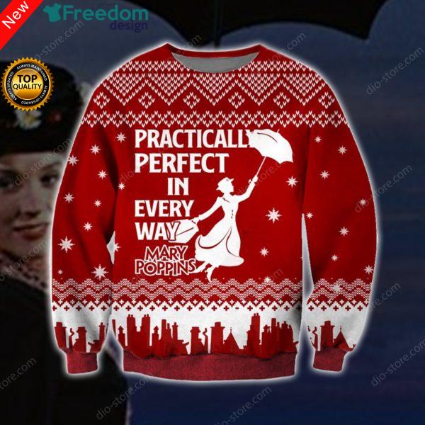 Mary Poppins 3D All Over Print Christmas Sweater