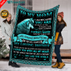 Sentimental gift ideas for Daughter Fleece Blanket from Mom "I love you to the Moon and back"
