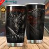 Dragon & Dungeon Tattoo Stainless Steel Tumbler Cup 20oz