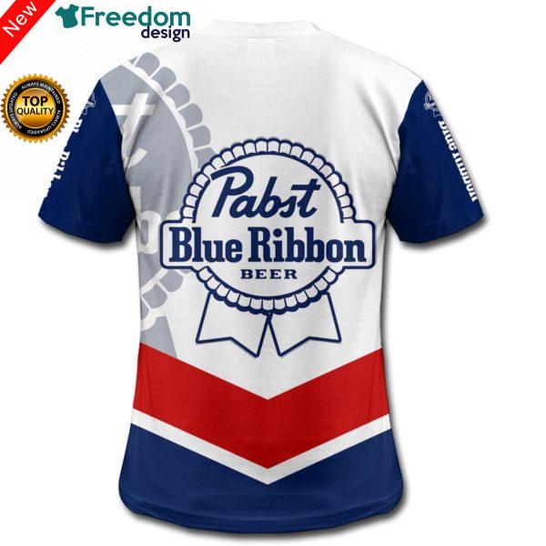 3D All Over Printed Pabst Blue Ribbon Hoodie