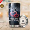Daddy and Daughter Not Always Eye To Eye But Always Heart To Heart Stainless Steel Tumbler Cup 20oz