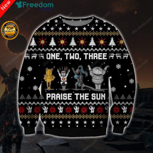 Praise The Sun 3D All Over Print Christmas Sweater