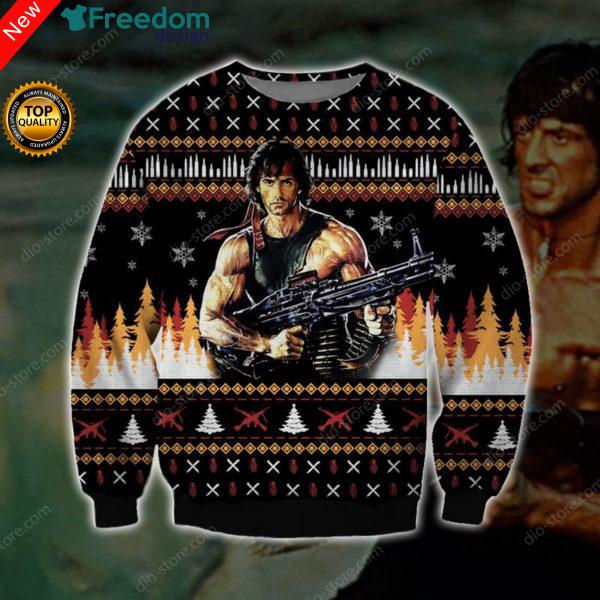 Rambo Knitting 3D All Over Print Christmas Sweater