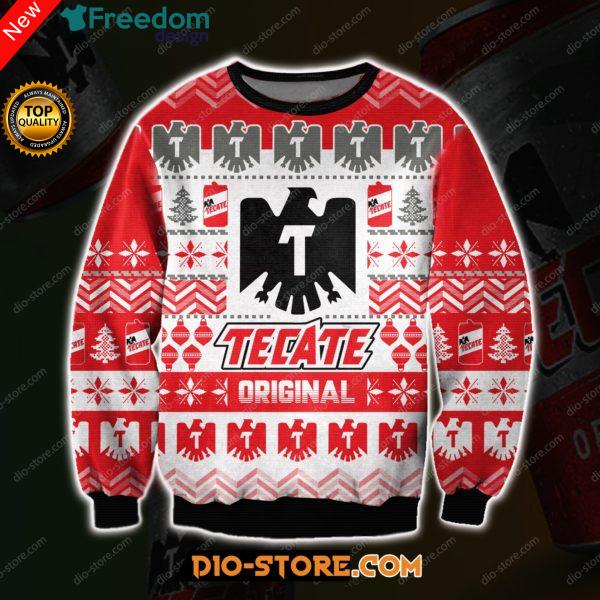 Tecate Beer 3D All Over Print Ugly Christmas Sweatshirt
