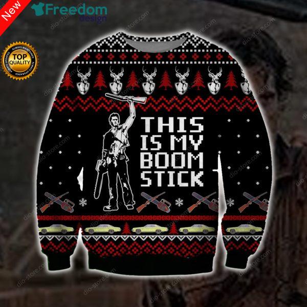 This Is My Boomstick Knitting 3D All Over Print Christmas Sweater