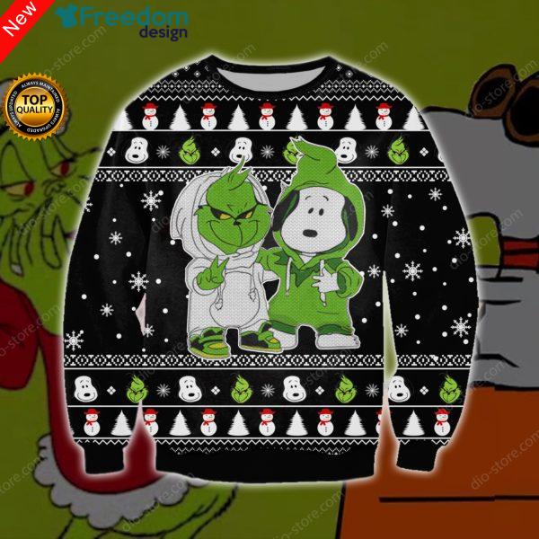 Snoopy And Grinch 3D All Over Print Sweater