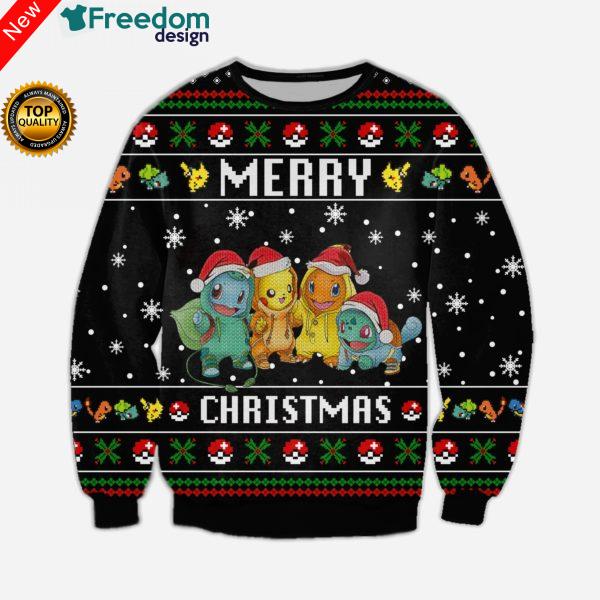 Pokemon Christmas Knitting 3D All Over Print Sweater