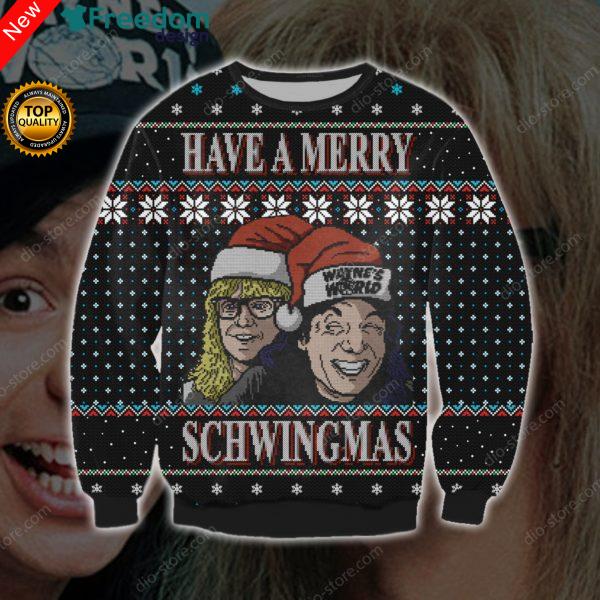 Have A Merry Schwingmas Knitting 3D All Over Print Sweater