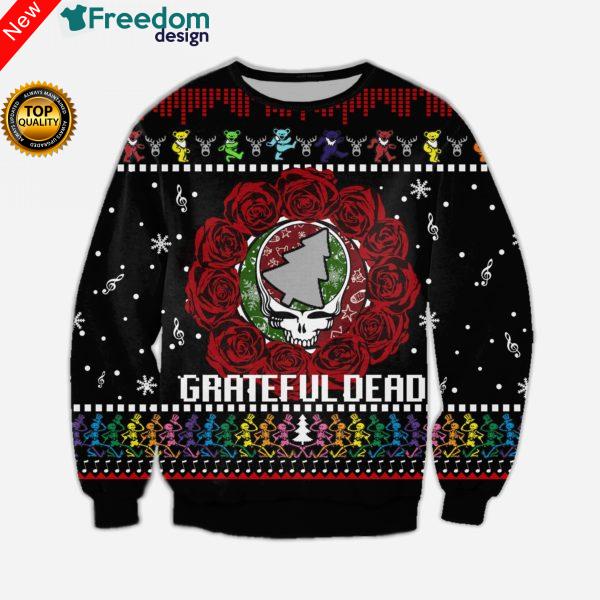 Grateful Dead Knitting 3D All Over Print Sweater