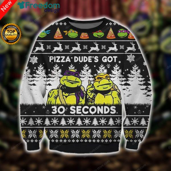 Pizza Dude'S Got 3 Seconds Knitting 3D All Over Print Sweater