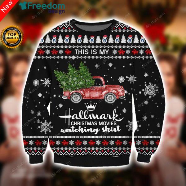 Hallmark Christmas Movies Knitting 3D All Over Print Sweater