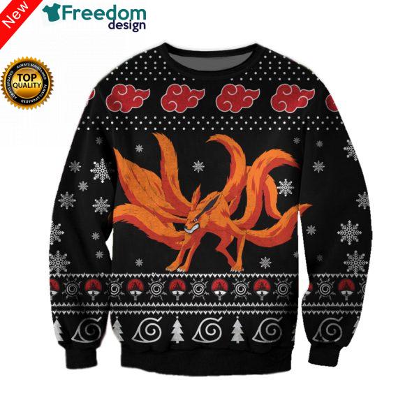 Naruto Kurama Knitting 3D All Over Print Sweater