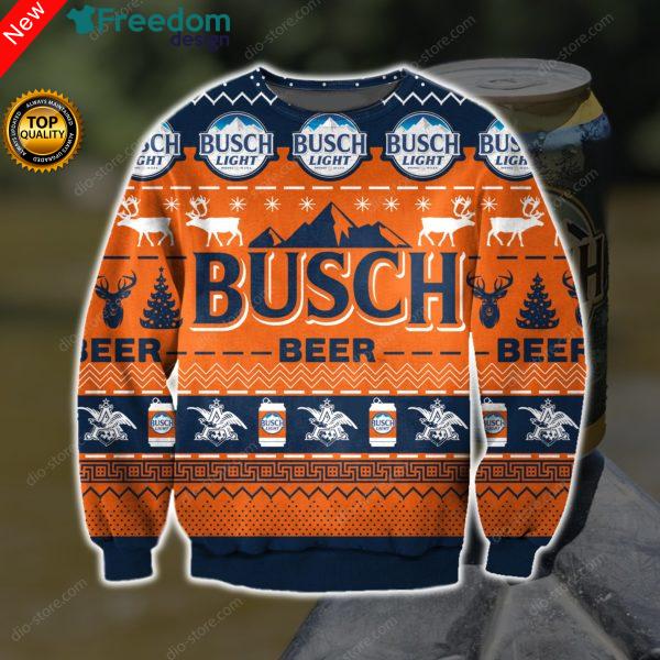 Busch Beer Knitting 3D All Over Print Sweater