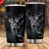 Pit Bull Watercolor Painting Stainless Steel Tumbler Cup 20oz
