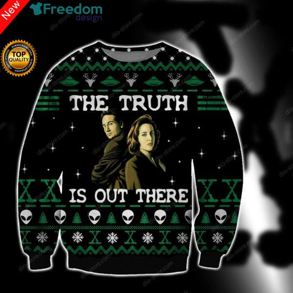 The Truth Is Out There Knitting 3D All Over Print Christmas Sweater