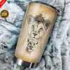 To My Daughter Lion Stainless Steel Tumbler Cup 20oz