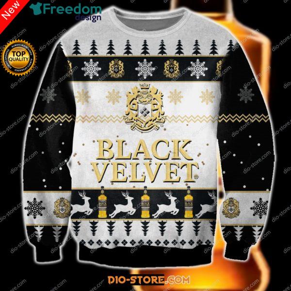 Black Velvet 3D All Over Print Christmas Sweater