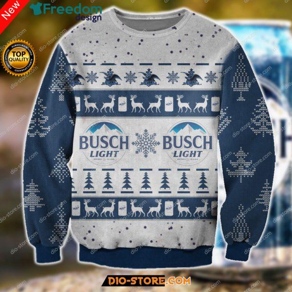 Busch Light 3D All Over Print Christmas Sweater