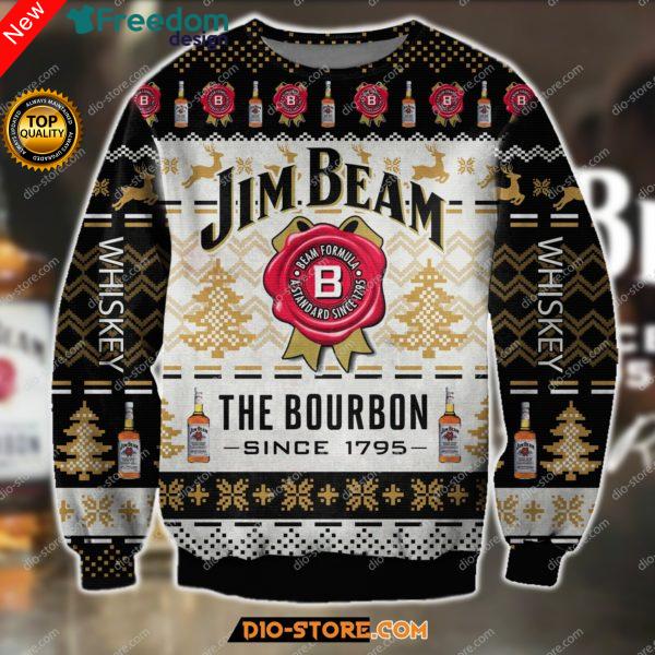 3D All Over Print Jim Beam The Bourbon Since Ugly Christmas Sweater