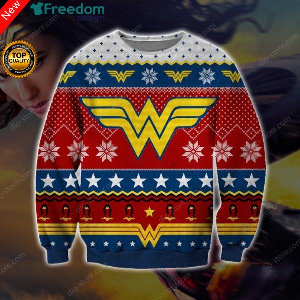 Wonder Woman Knitting 3D All Over Print Christmas Sweater