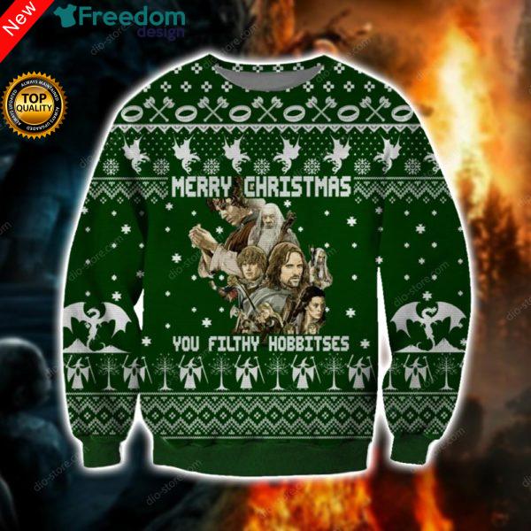 You Filthy Hobbitses Knitting 3D All Over Print Christmas Sweater