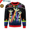 BigFoot Alien Ufo Ugly Christmas Sweater