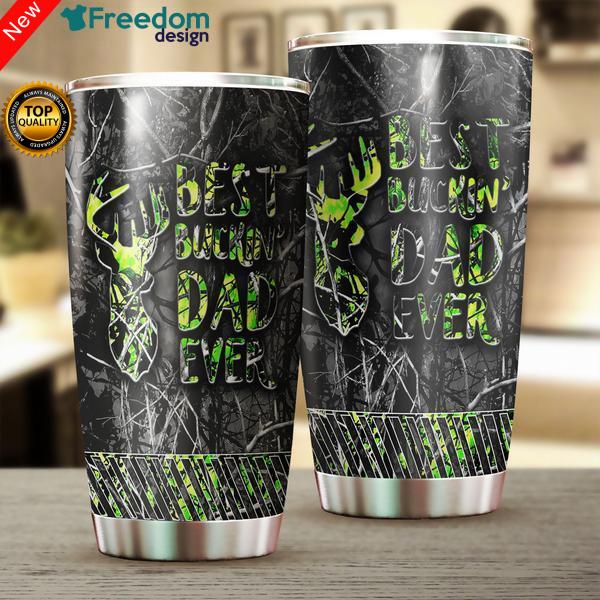 Boar Hunter Green Stainless Steel Tumbler Cup 20oz