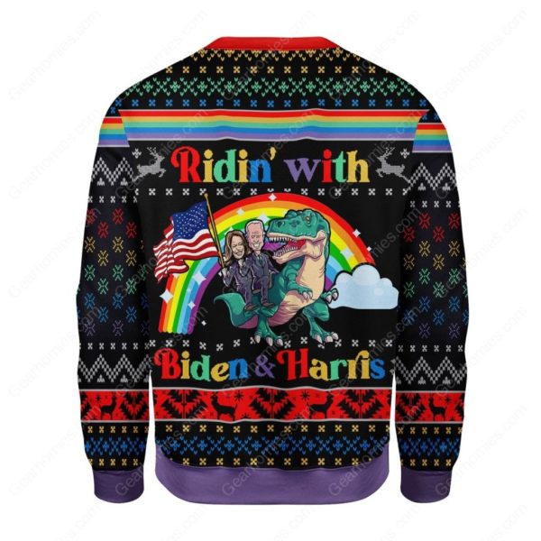 Biden And Harris LGBT Christmas Ugly Sweater