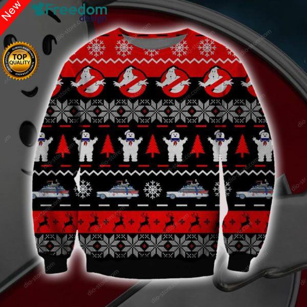 Ghostbusters Knitting 3D All Over Print Christmas Sweater