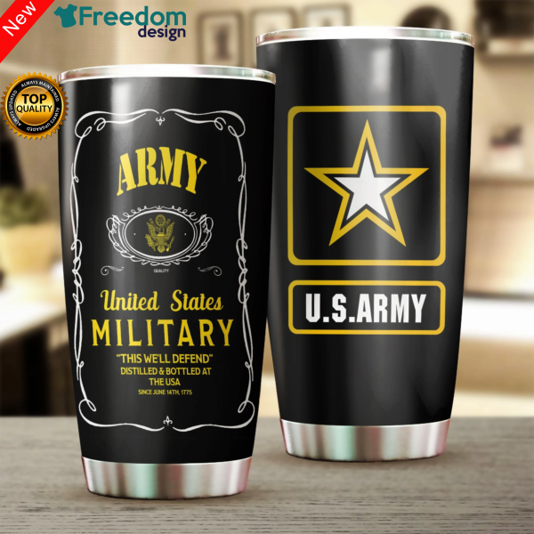 US Army Stainless Steel Tumbler Cup 20oz