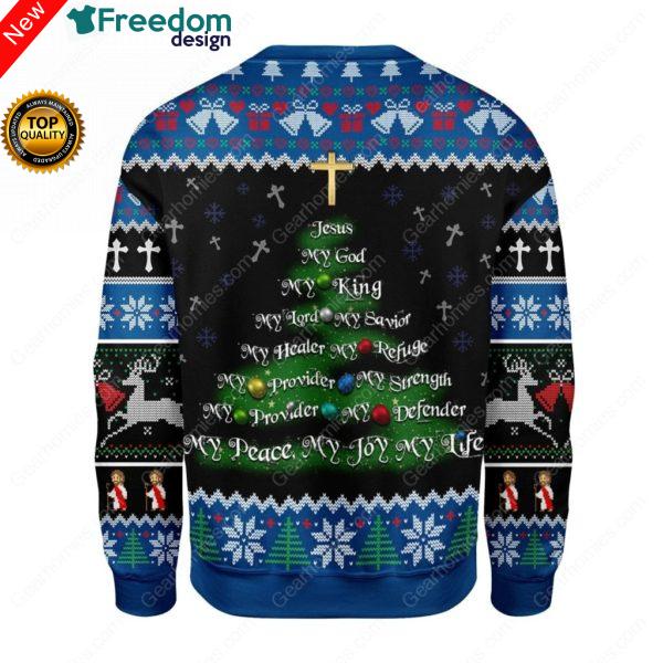 Jesus Christmas Tree Christmas Sweater