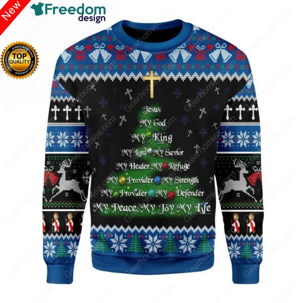 Jesus Christmas Tree Christmas Sweater