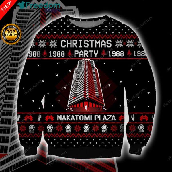 Nakatomi Plaza Knitting 3D All Over Print Christmas Sweater
