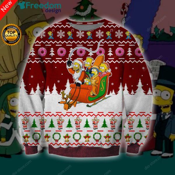The Simpsons 3D All Over Print Christmas Sweater