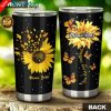 Just a Woman Who Loves Coffee and Sunflowers Stainless Steel Tumbler Cup 20oz