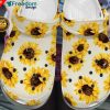 Sunflower pattern crocs clog for mens and womens